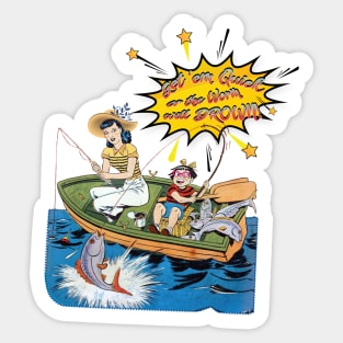 Female Anglers - Funny Summer Fishing Sticker